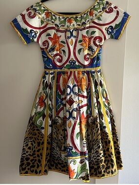 Dolce & Gabbana Gorgeous Dress with floral and tiger print